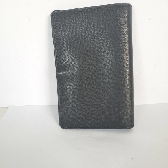 Prada Mens Bifold Wallet Black Leather Card Bill Coin Holder Made in Italy Mediu - Picture 2 of 15